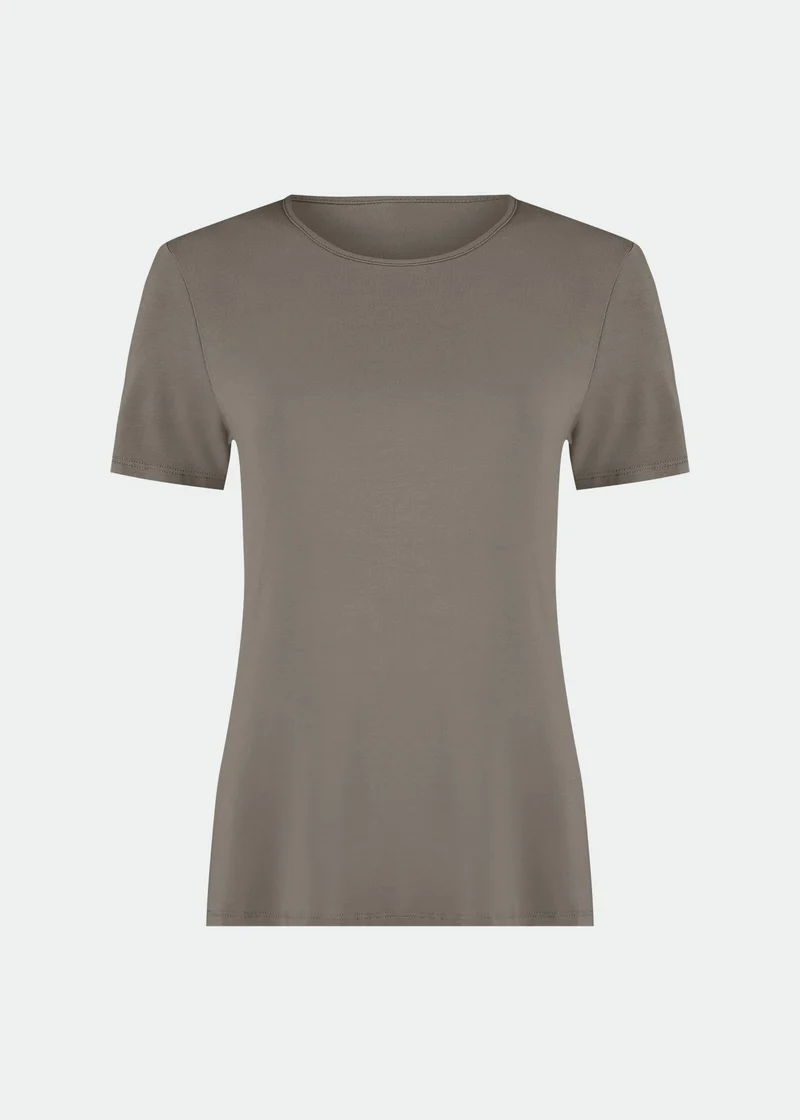 T-shirt Mulher Manga Curta Soft
