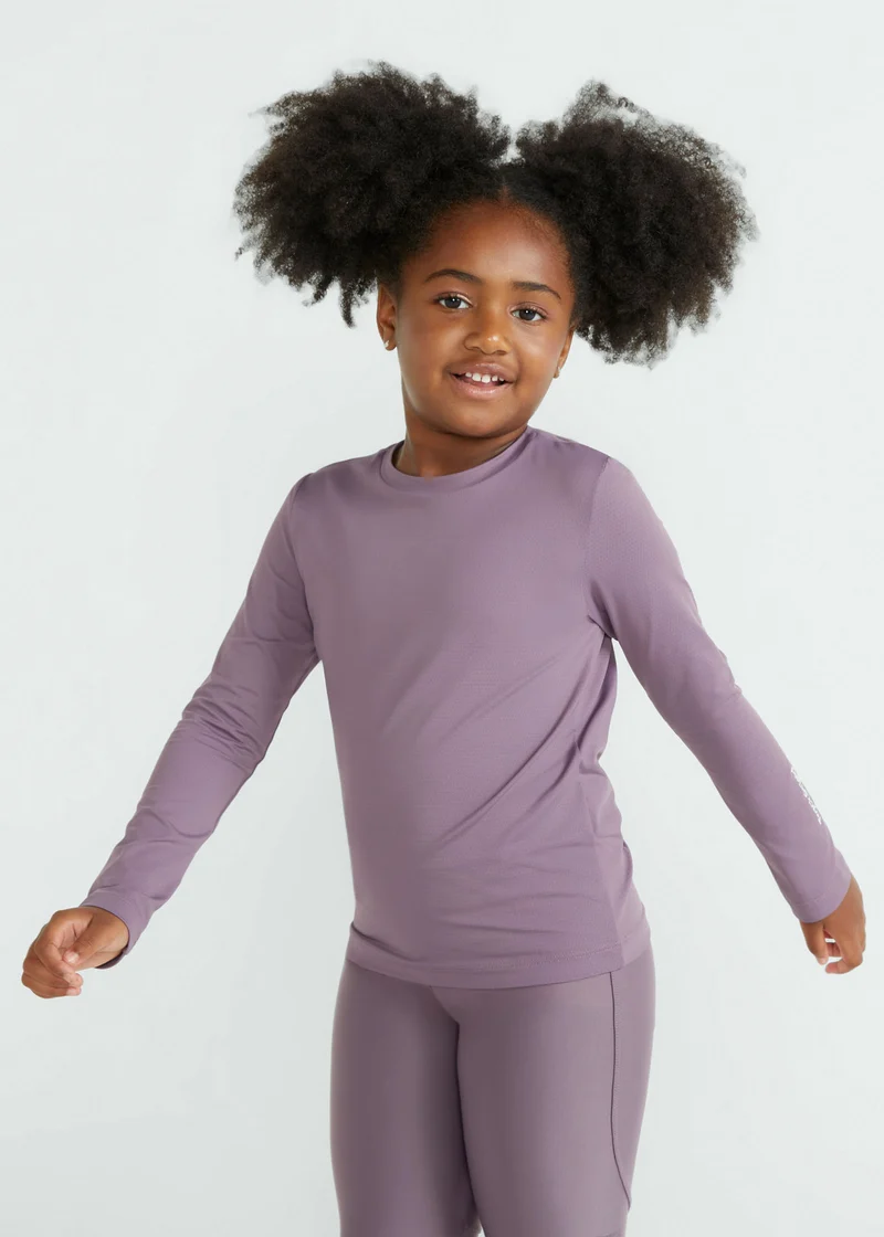 T-shirt Infantil Mulher Manga Longa Uv Mesh