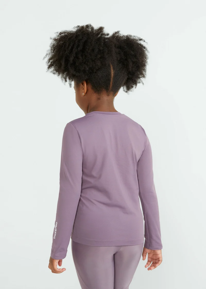 T-shirt Infantil Mulher Manga Longa Uv Mesh