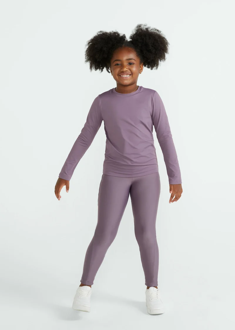 T-shirt Infantil Mulher Manga Longa Uv Mesh