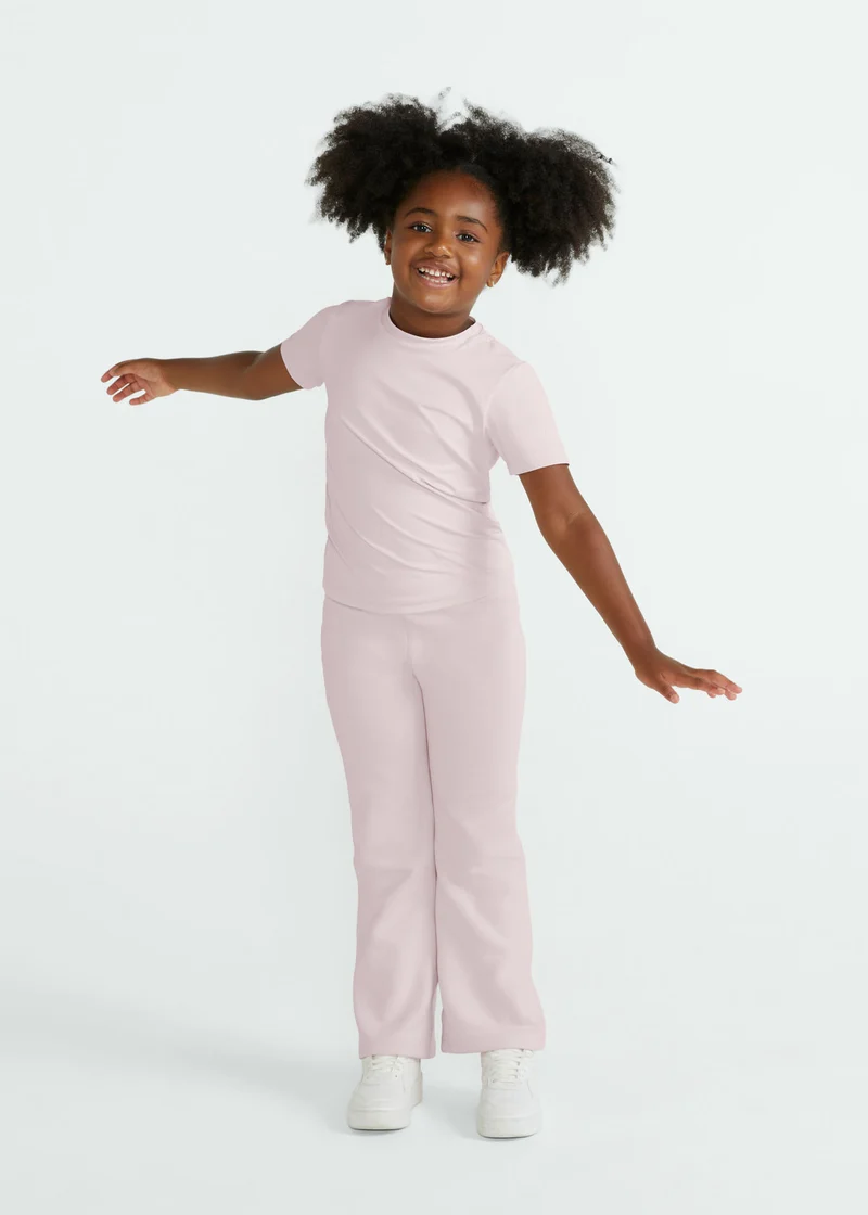 T-shirt Infantil Mulher Manga Curta Uv Mesh
