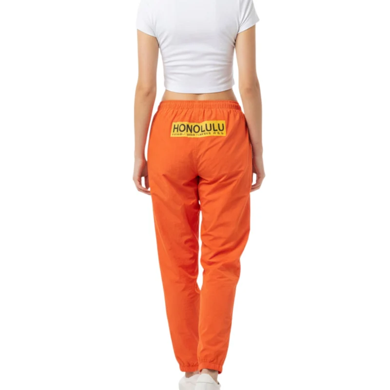 Pantalon de jogging unisexe en nylon - Orange