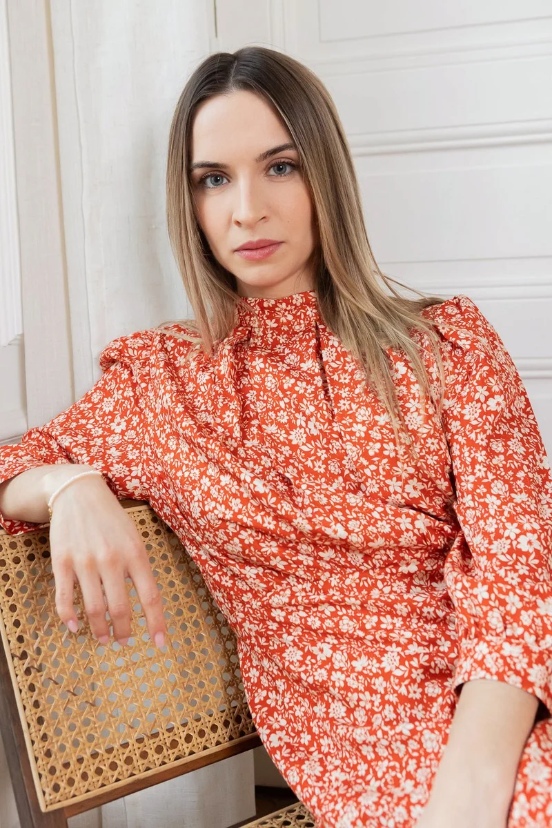 Robe Sabrina - fleuri