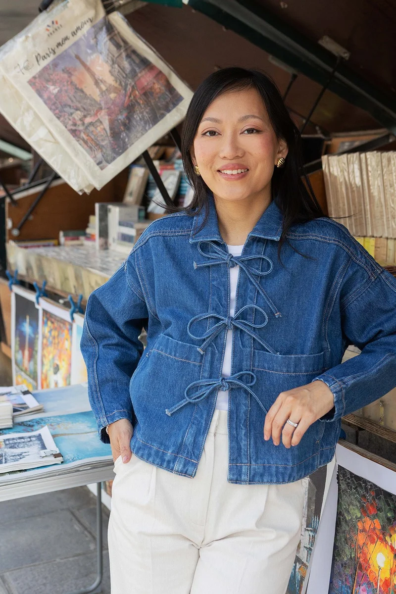 Veste en jean Melissa - noeuds
