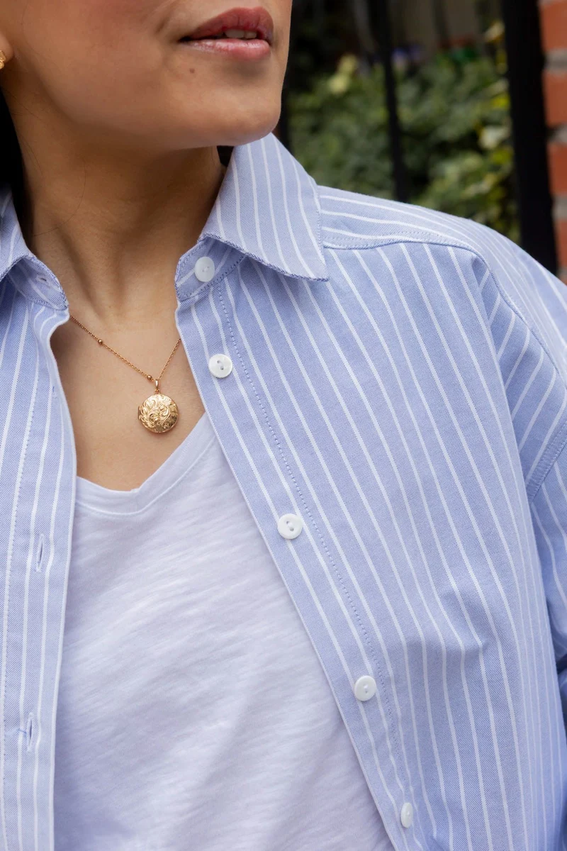 Chemise Sibylle - rayé bleu