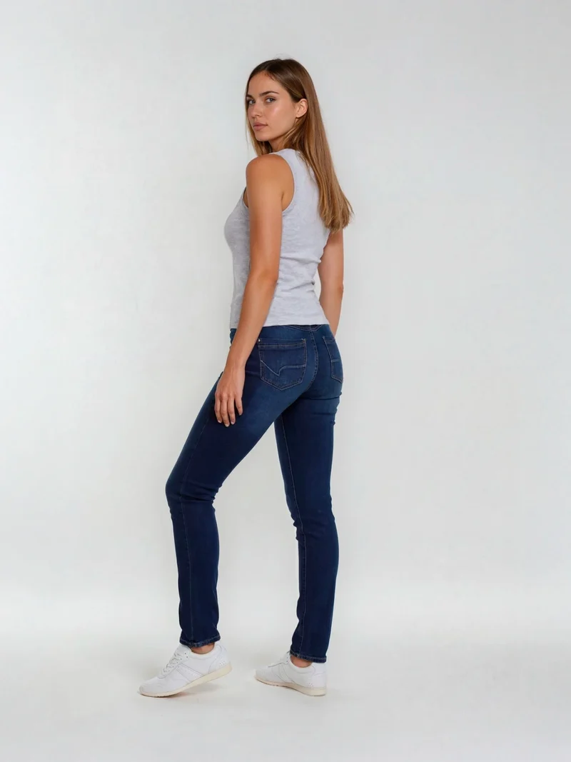 PADDOCK'S - PAT MOTION & COMFORT, Slim Fit, High-Waist, Dark Stone Soft Used