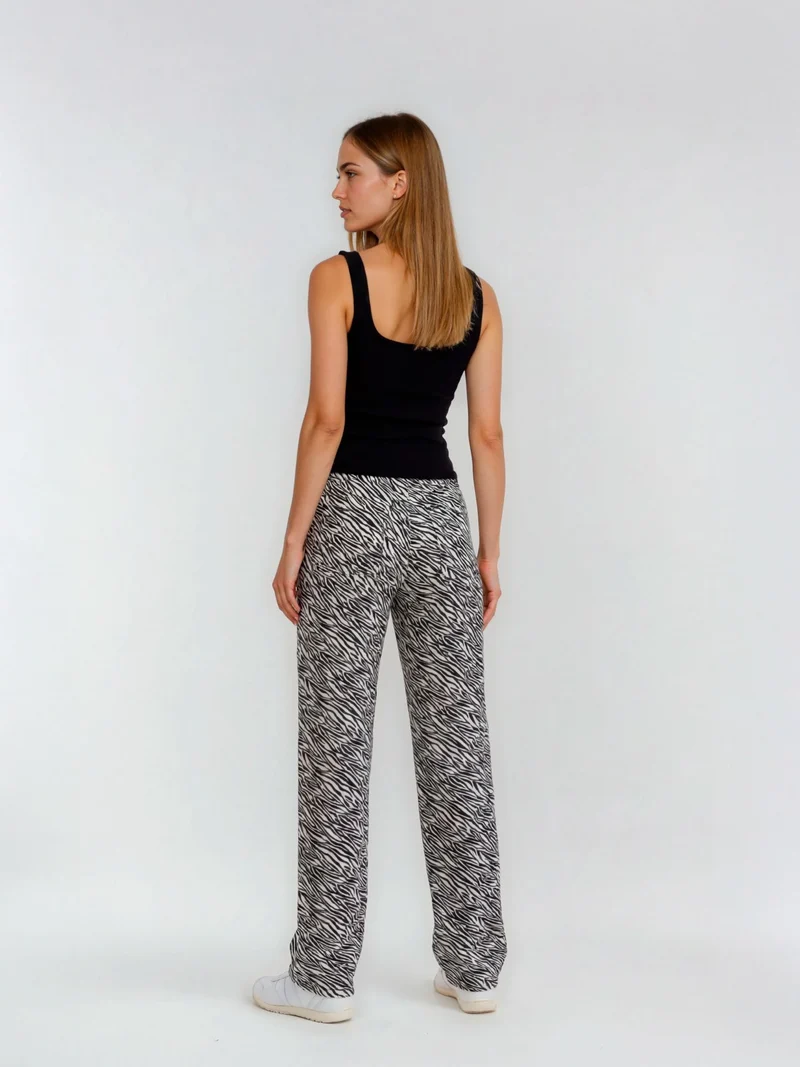 MAVI - MALIBU, High Waist, Loose Wide Leg, Zebra Denim