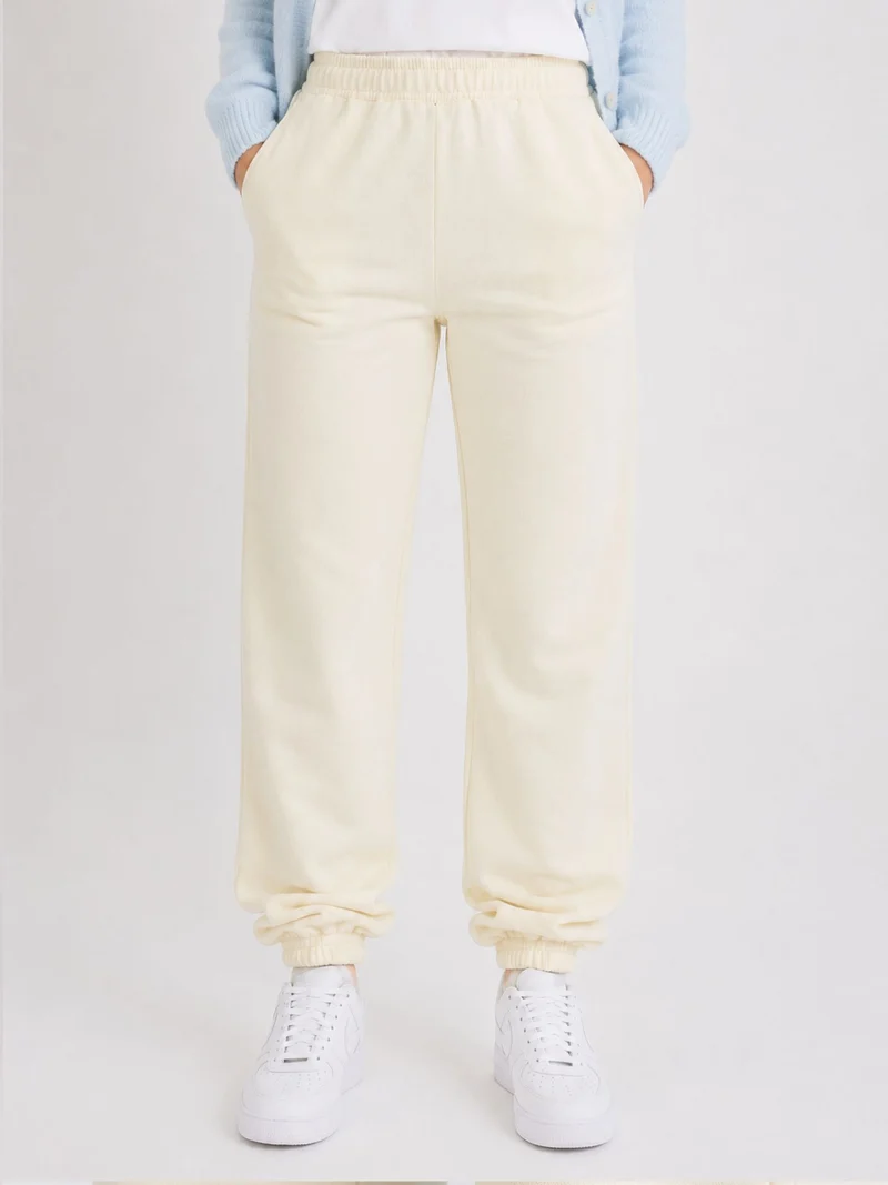 BOGILVY - STELLA, Straight Fit, Sweatpants, Mid Rise, VANILLE ICE