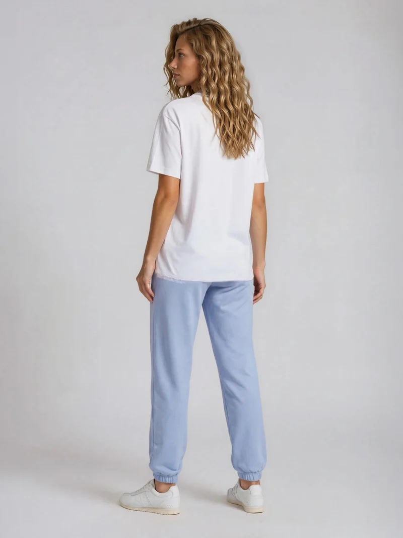 BOGILVY - STELLA, Straight Fit, Sweatpants, Mid Rise, SOFTBLUE