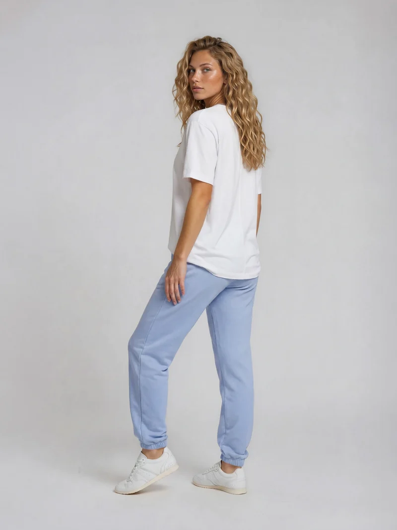 BOGILVY - STELLA, Straight Fit, Sweatpants, Mid Rise, SOFTBLUE