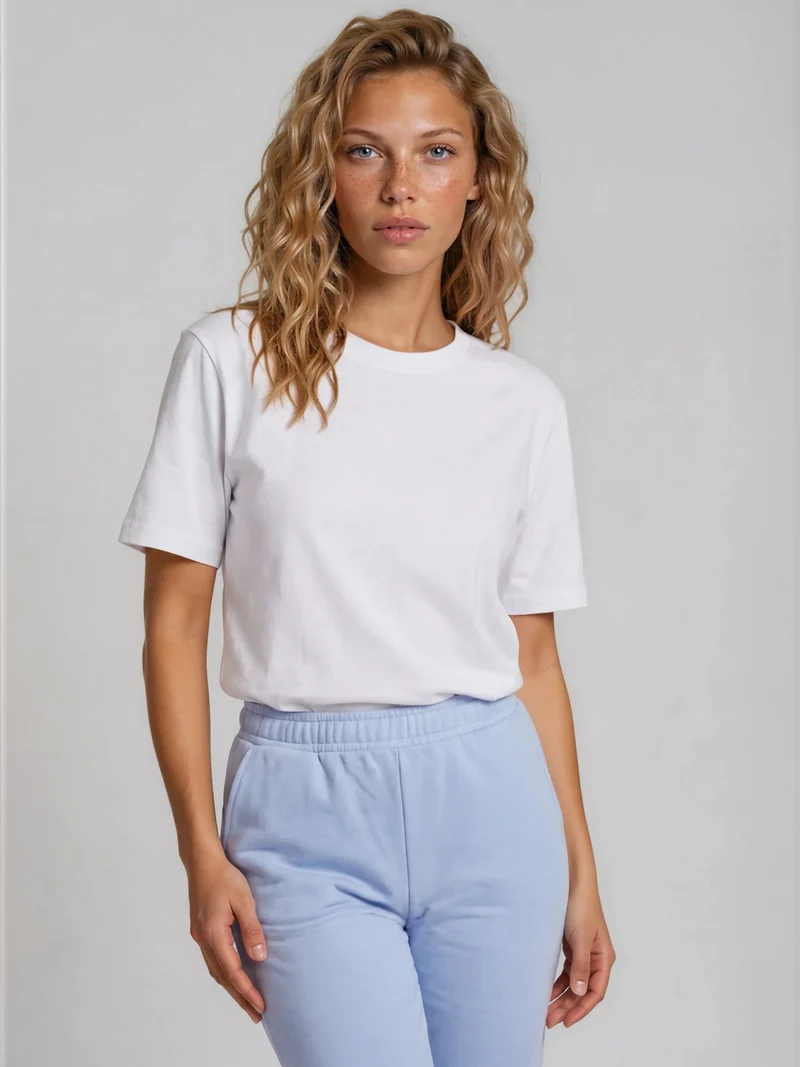 BOGILVY - STELLA, Straight Fit, Sweatpants, Mid Rise, SOFTBLUE