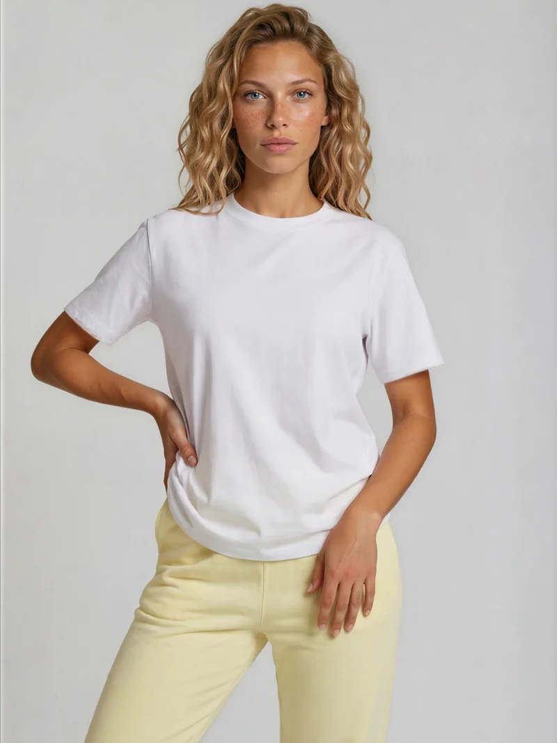 BOGILVY - STELLA, Straight Fit, Sweatpants, Mid Rise, Yellow