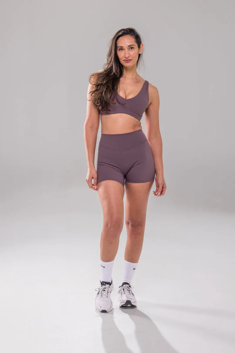 Silhouette Short - Cacao Plum