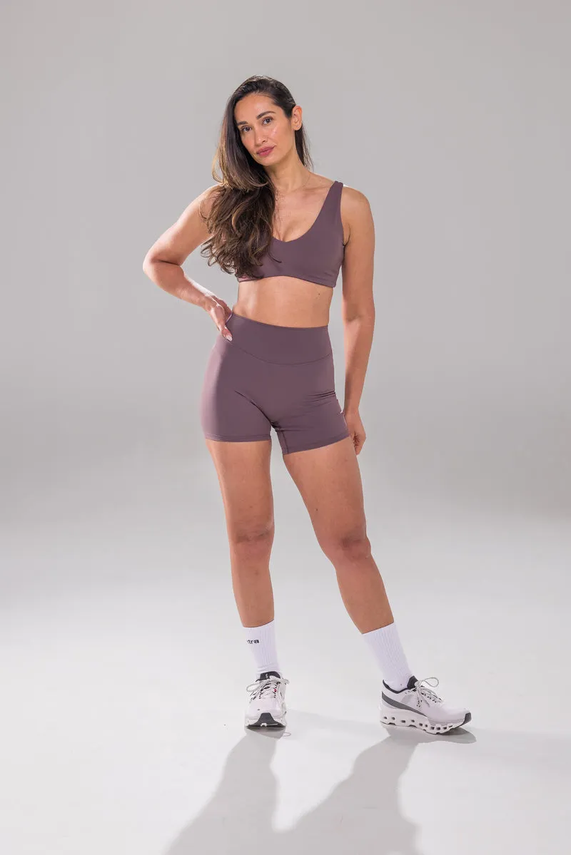 Silhouette Short - Cacao Plum