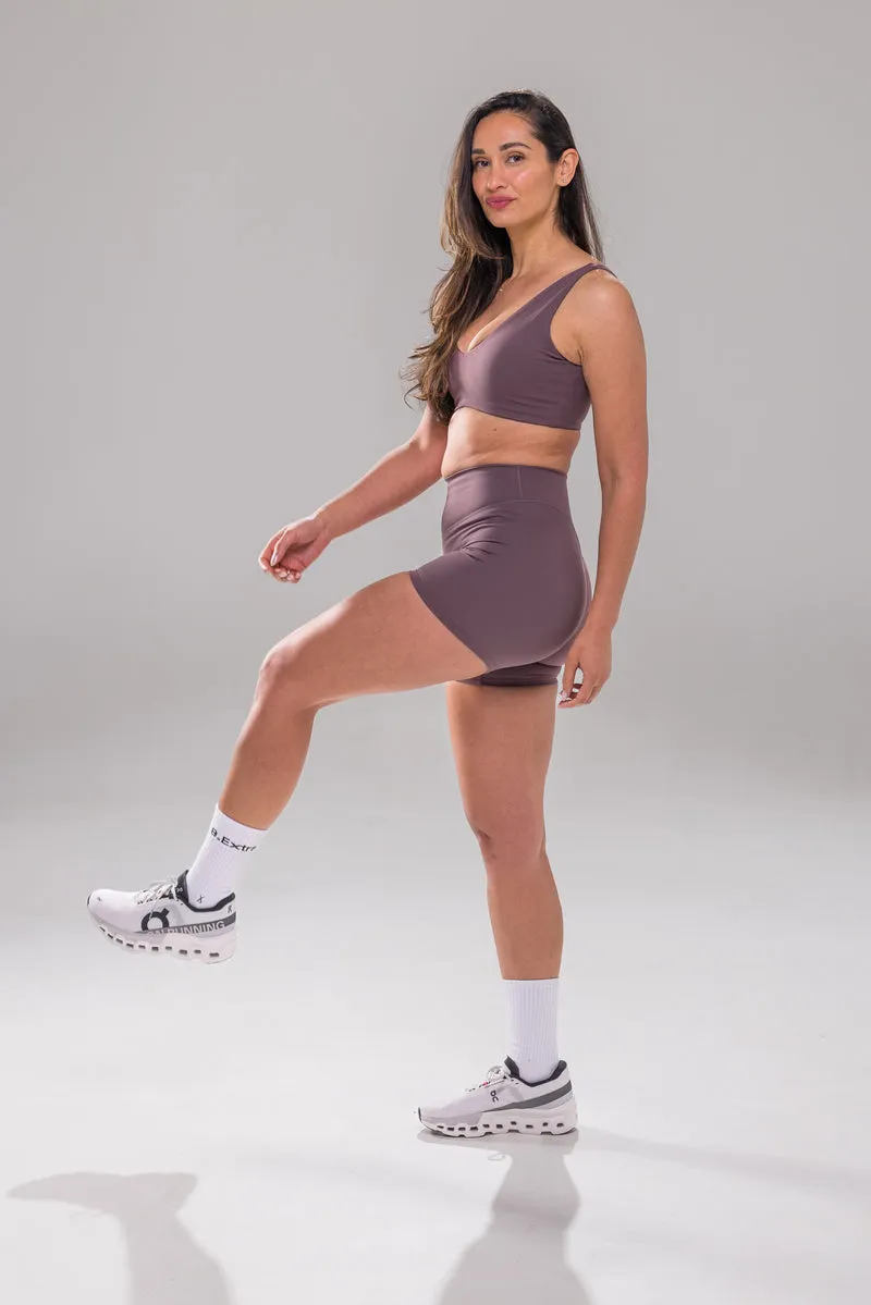 Silhouette Short - Cacao Plum