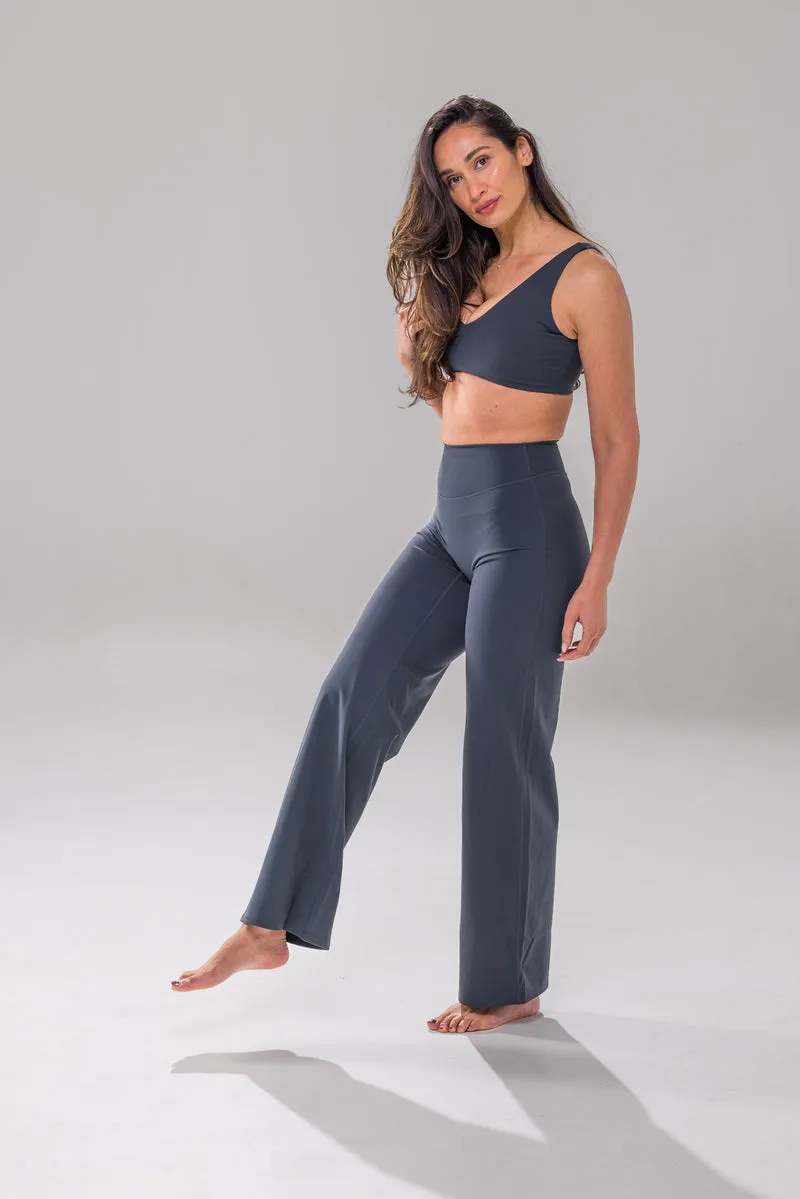 StreamLine Wide Leg Pants - Carbon Blue -