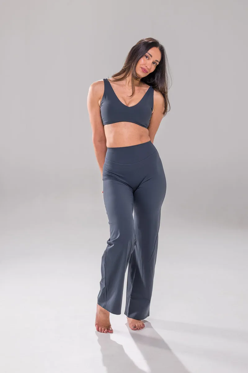StreamLine Wide Leg Pants - Carbon Blue -