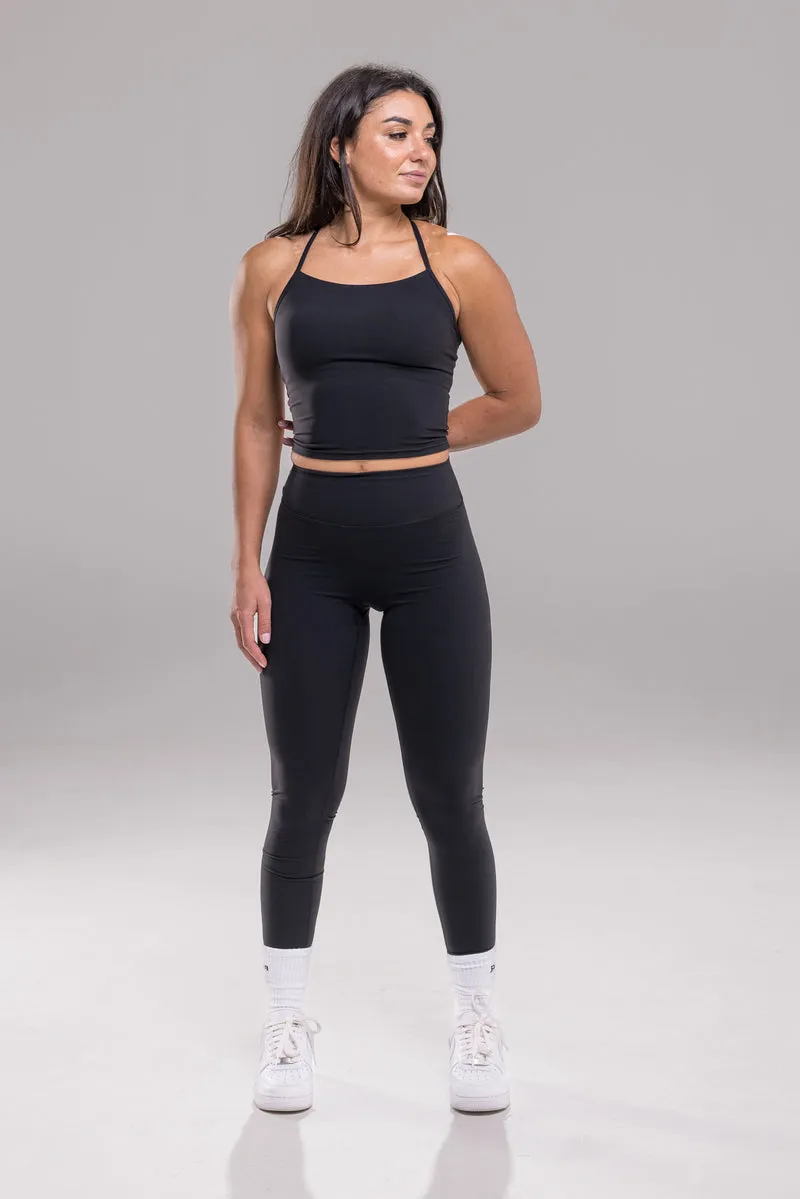 Studio Tank Crop - Black | Funxtion X