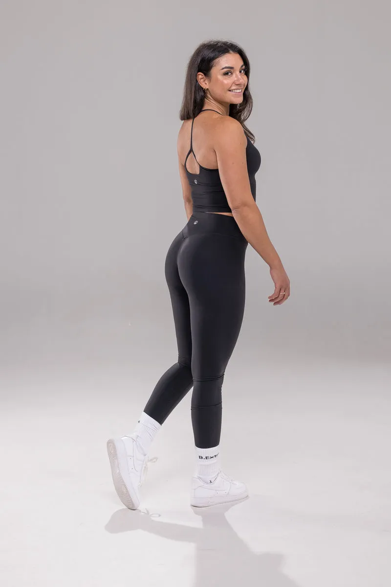 Studio Tank Crop - Black | Funxtion X