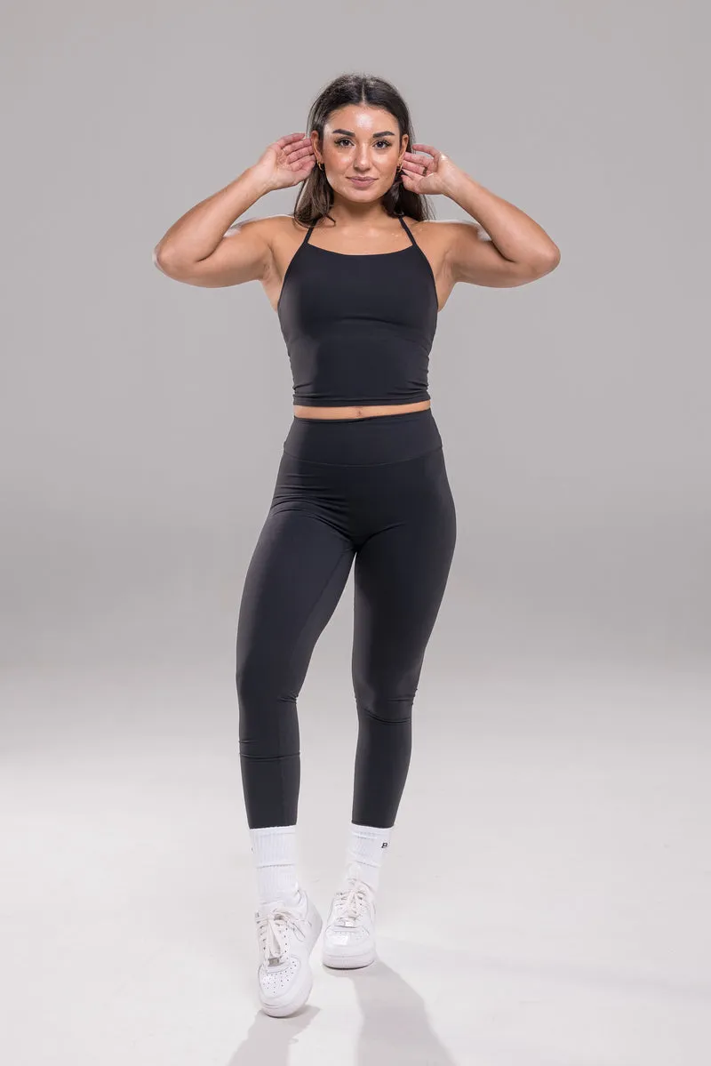 Studio Tank Crop - Black | Funxtion X