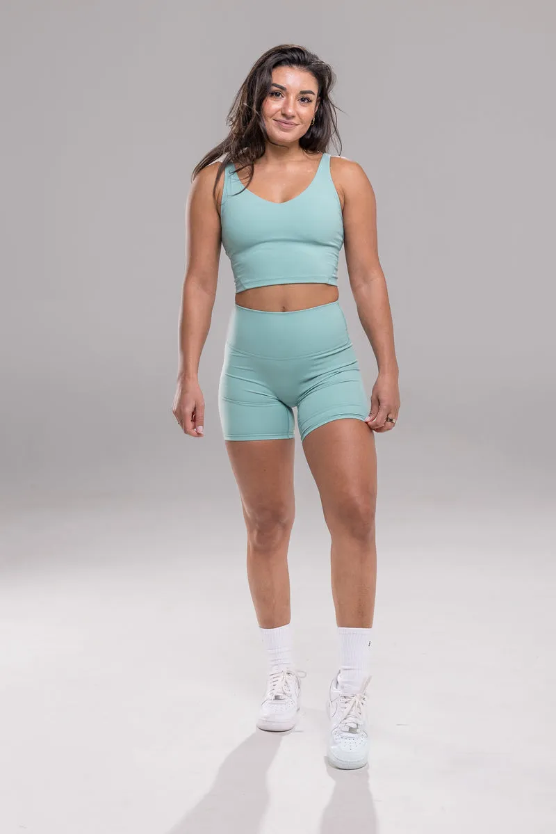 Seamless V Short - Sea Green