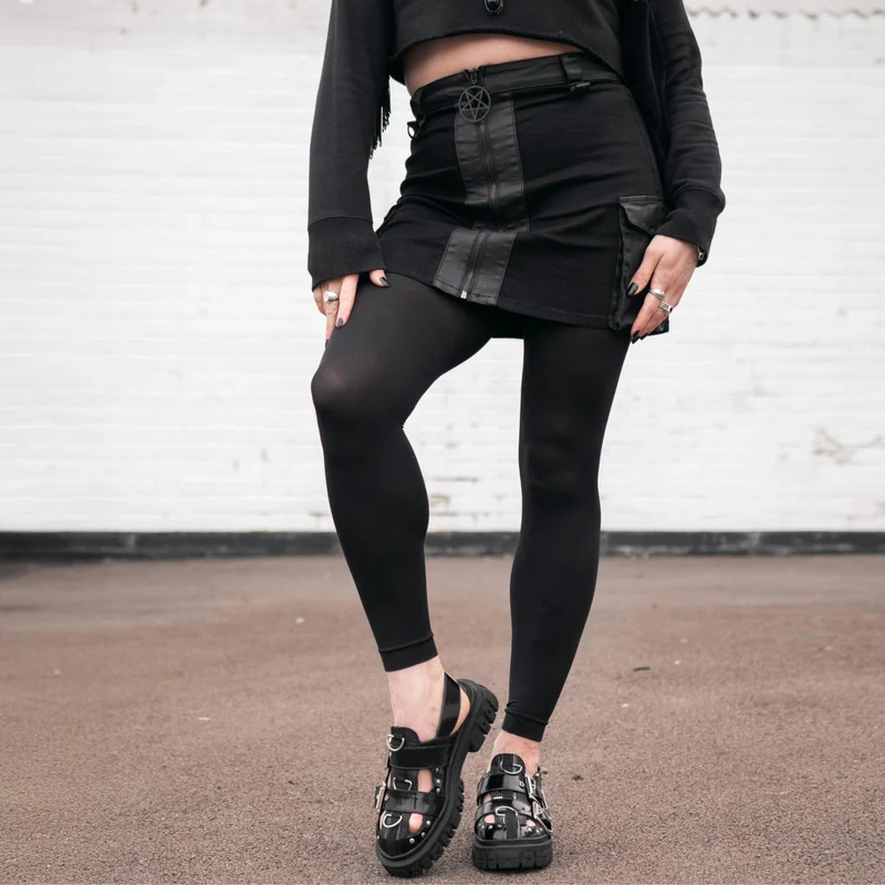 Stay Cool Footless 80 Denier Tights - Black