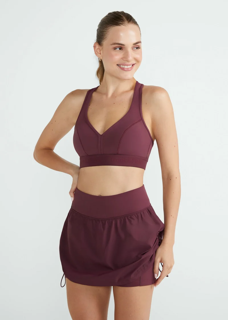 Top Mulher Elástico Logo T&F