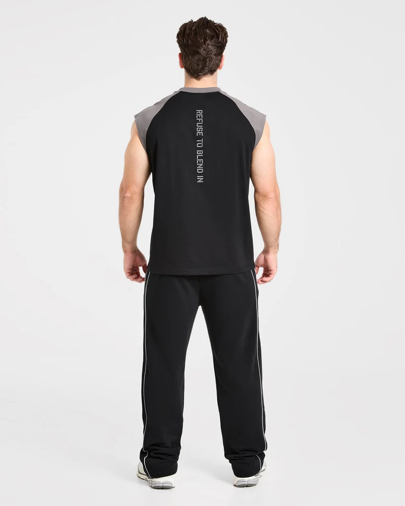 Cam Kissel x Oversized Straight Leg Joggers - Noir