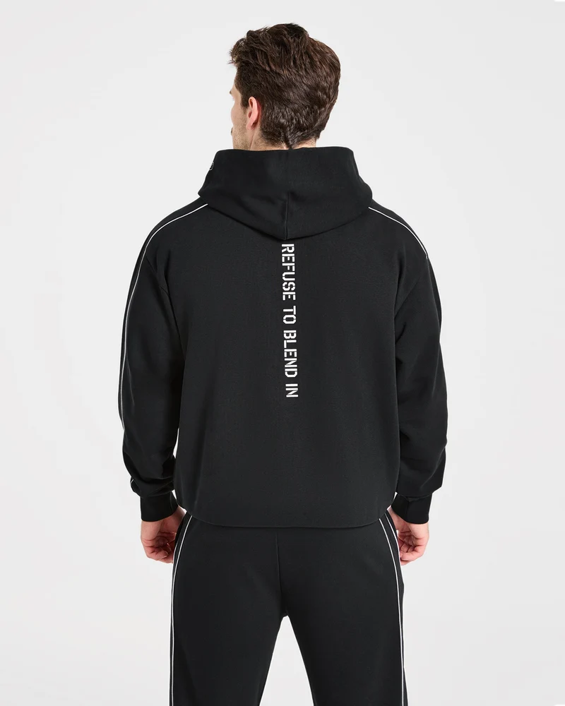 Cam Kissel x Oversized Full Zip Hoodie - Noir