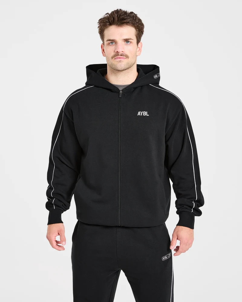 Cam Kissel x Oversized Full Zip Hoodie - Noir
