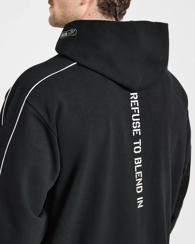 Cam Kissel x Oversized Full Zip Hoodie - Noir