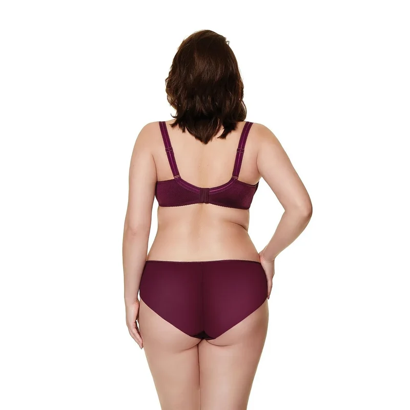 Soutien-gorge souple balconnet broderie florale zircon nœud élégant Gorteks