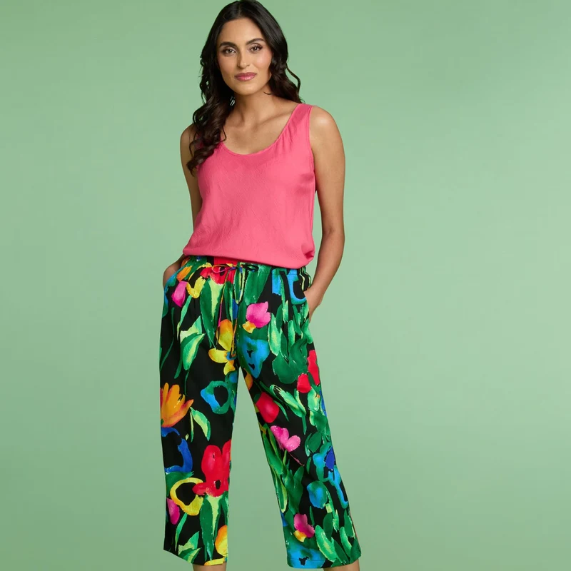 Pantalon de plage - Noir jardin