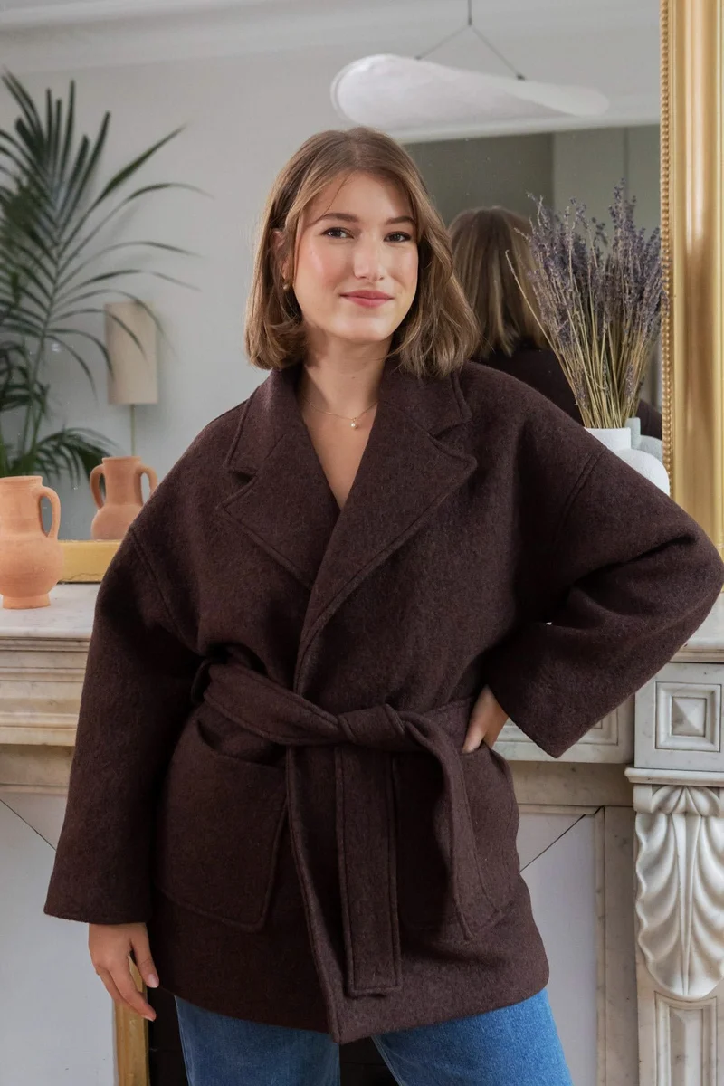Manteau Yoko - chocolat