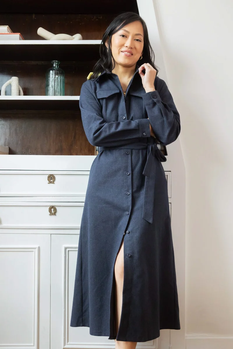 Robe Maria - bleu marine