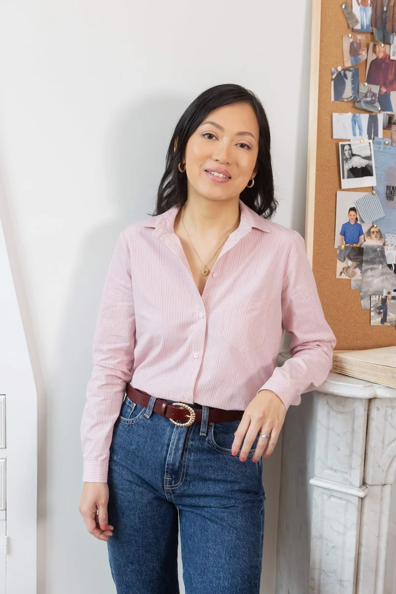 Chemise Sarah - rayures roses
