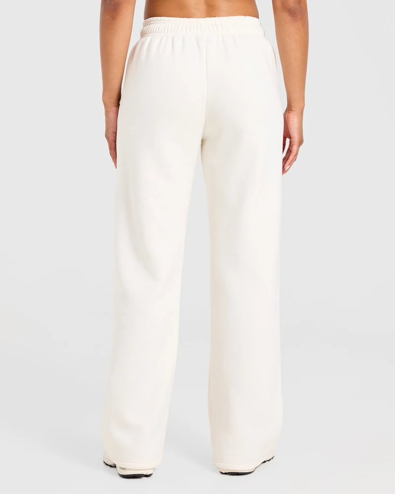 AYBL Sports 18 Oversized Straight Leg Joggers - Off Blanc