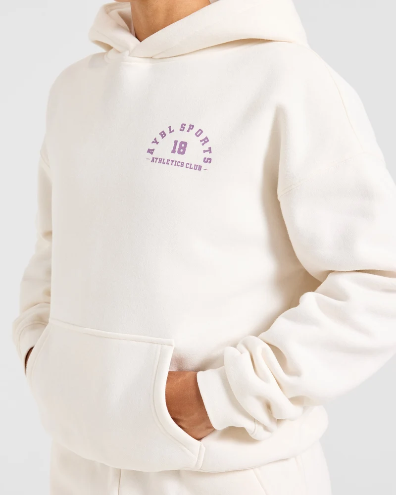 AYBL Sports 18 Oversized Hoodie - Off Blanc