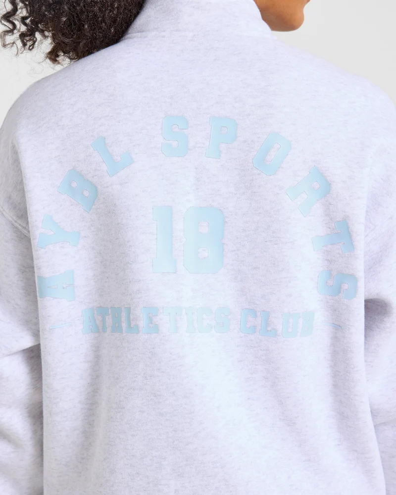 AYBL Sports 18 Oversized 1/4 Zip Pullover - Heather Gris