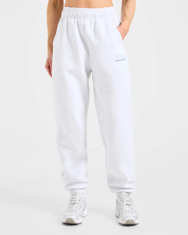 Athletics Track Oversized Joggers - Heather Gris/Slate Bleu