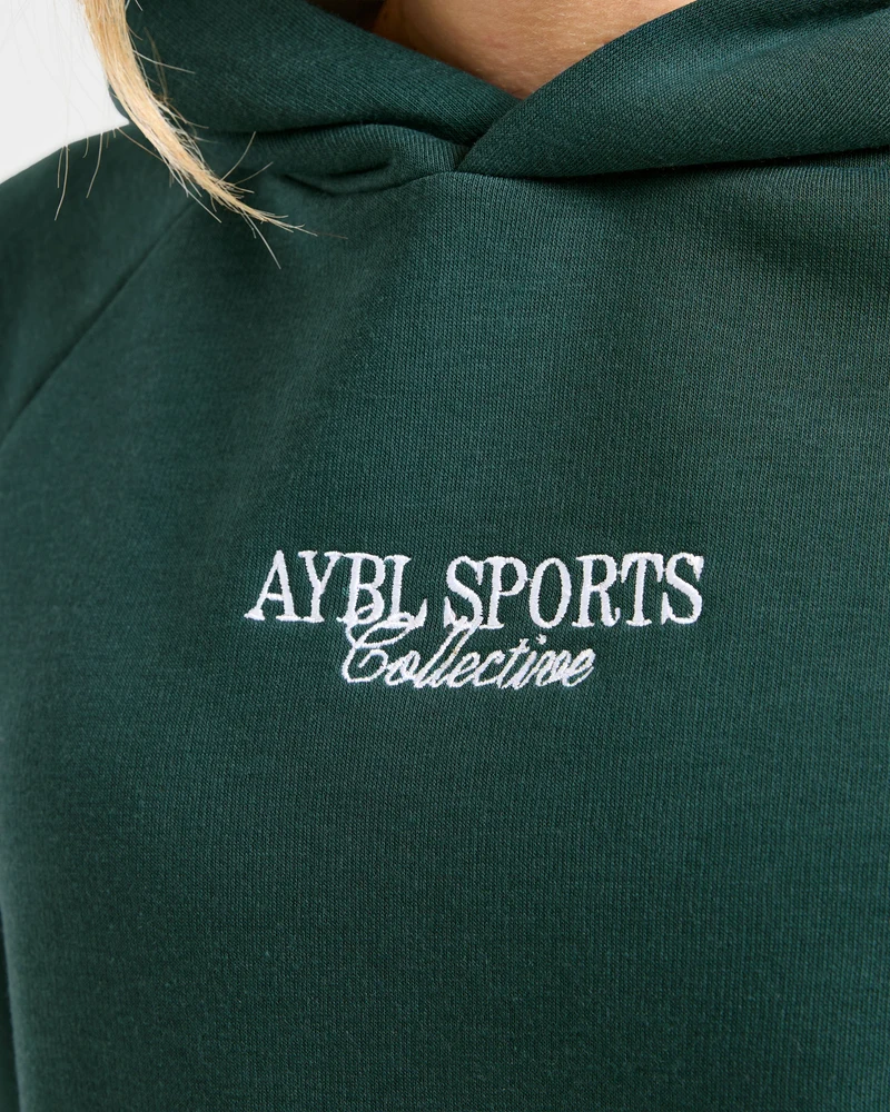 Sports Collective Oversized Hoodie - Deep Forest