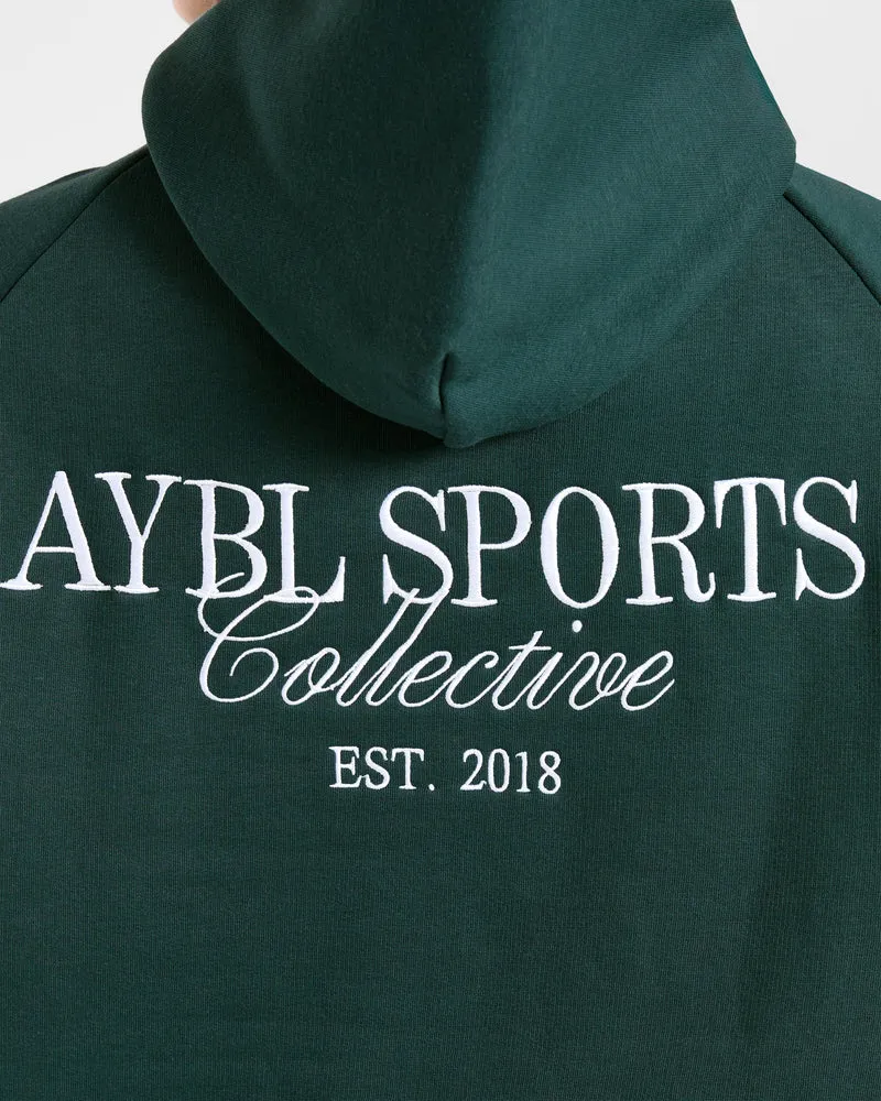 Sports Collective Oversized Hoodie - Deep Forest