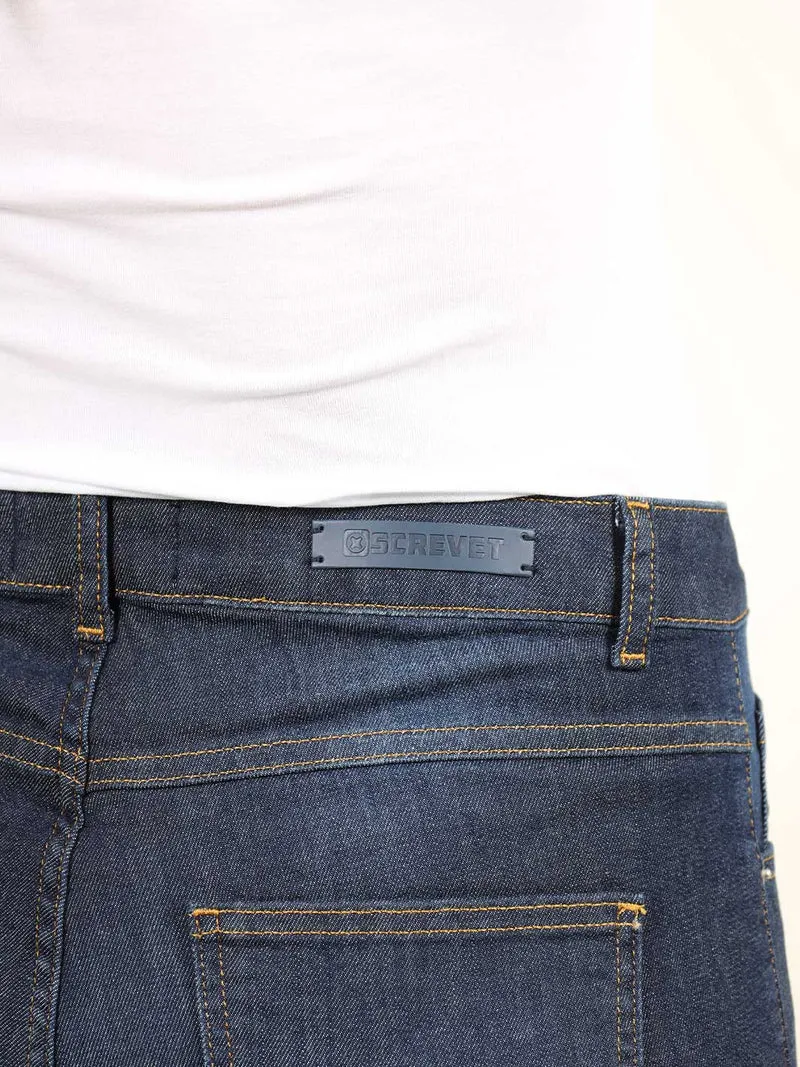 SCREVET - TINGLY, Straight Fit, High-Waist, Mid Blue Used