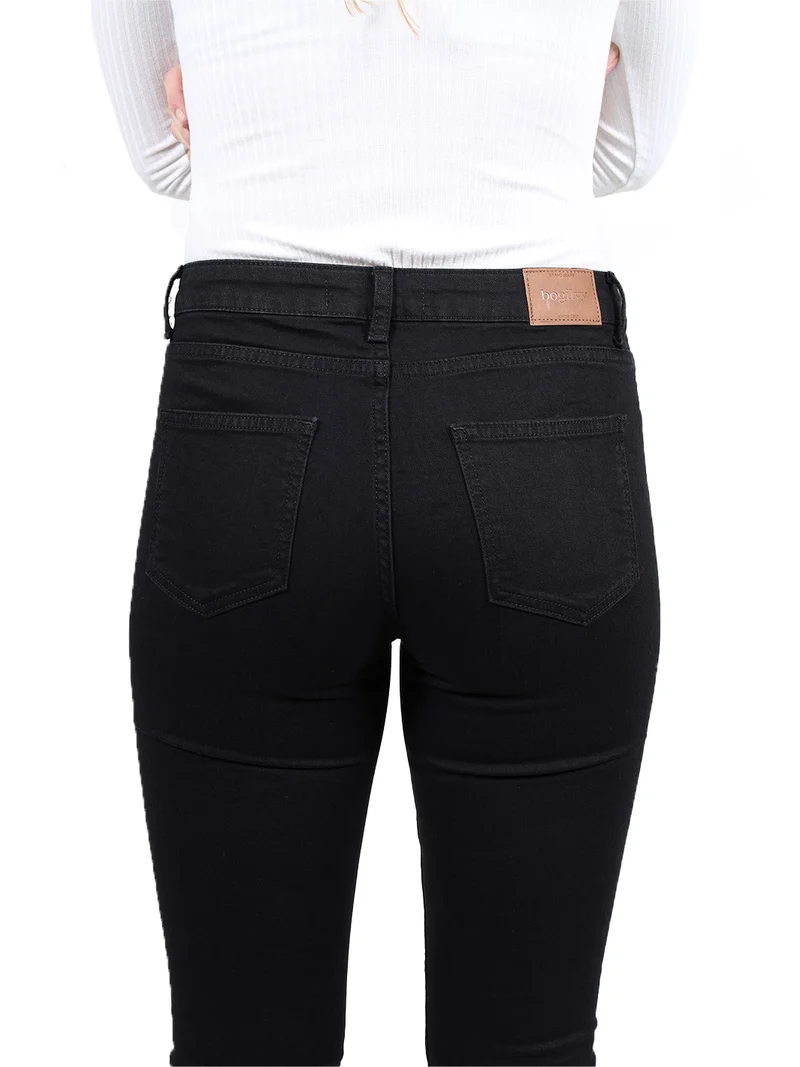 BOGILVY - SMARTLY, Bootcut, High-Waist, Black