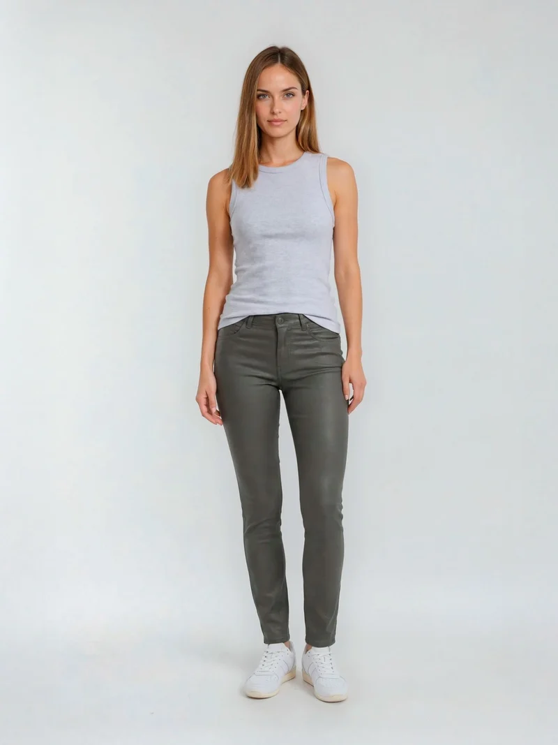 MAC - SLIM clean, Mid-Waist, Dark Grey