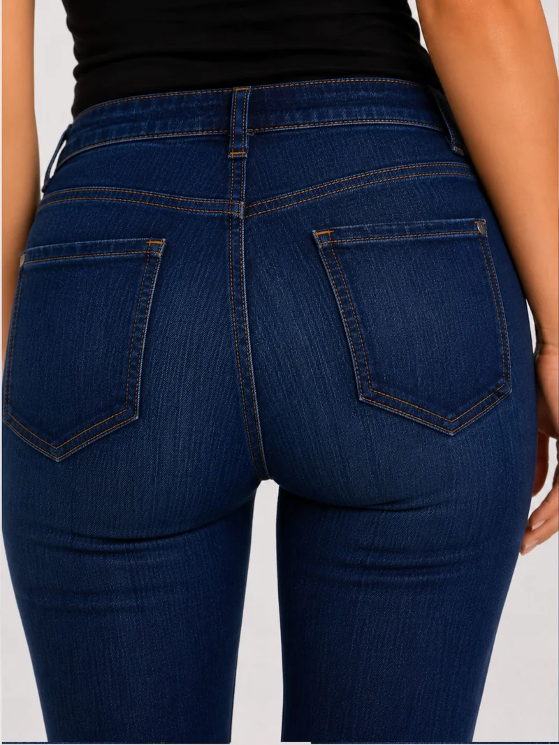 CROSS JEANS - ANYA Jeans, Slim Fit, Mid-Waist, Dark Blue
