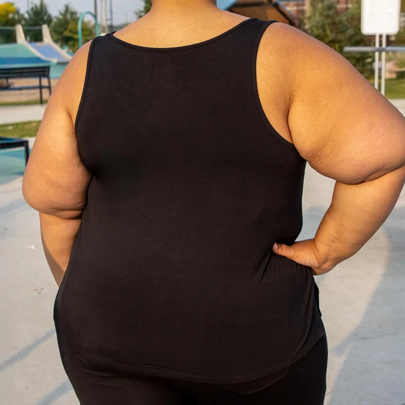 Bamboo Lounge Vest - Black