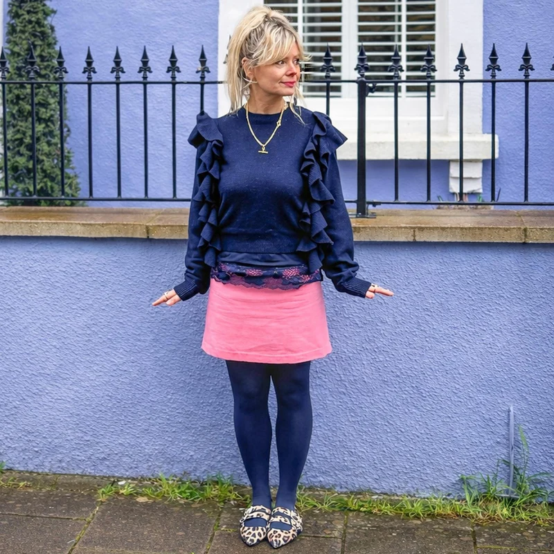 Stay Cool 80 Denier Tights - Navy