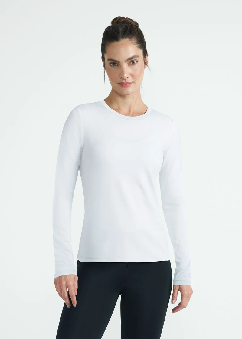 T-shirt Mulher Manga Longa Térmica