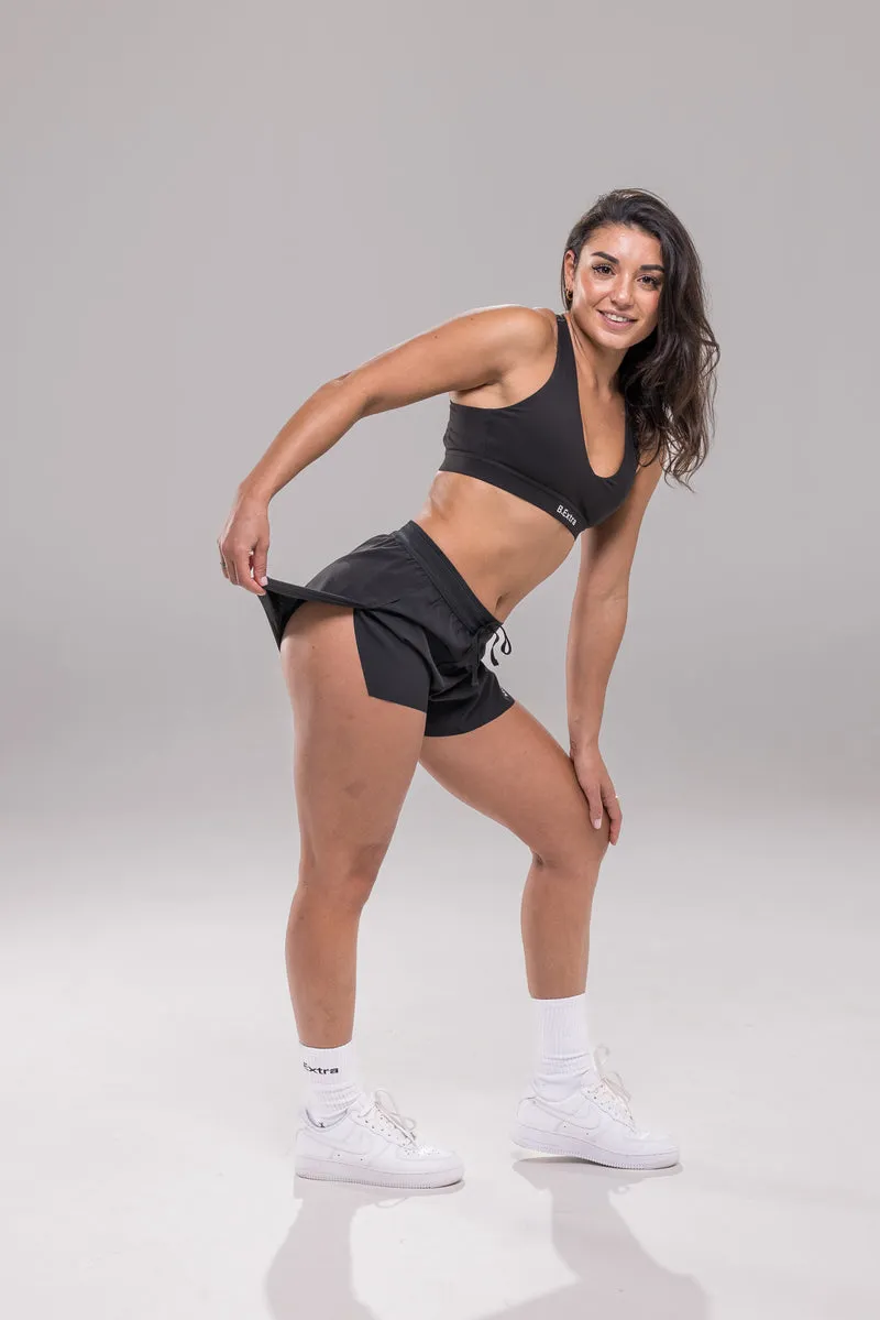 Halo Short Mid Rise - Black